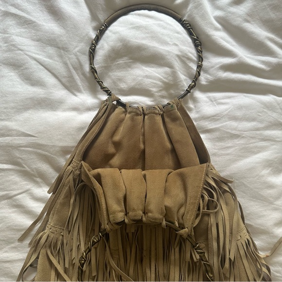 Authentic Vintage Valentino Garavani Suede Fringe Bag - Picture 5 of 11